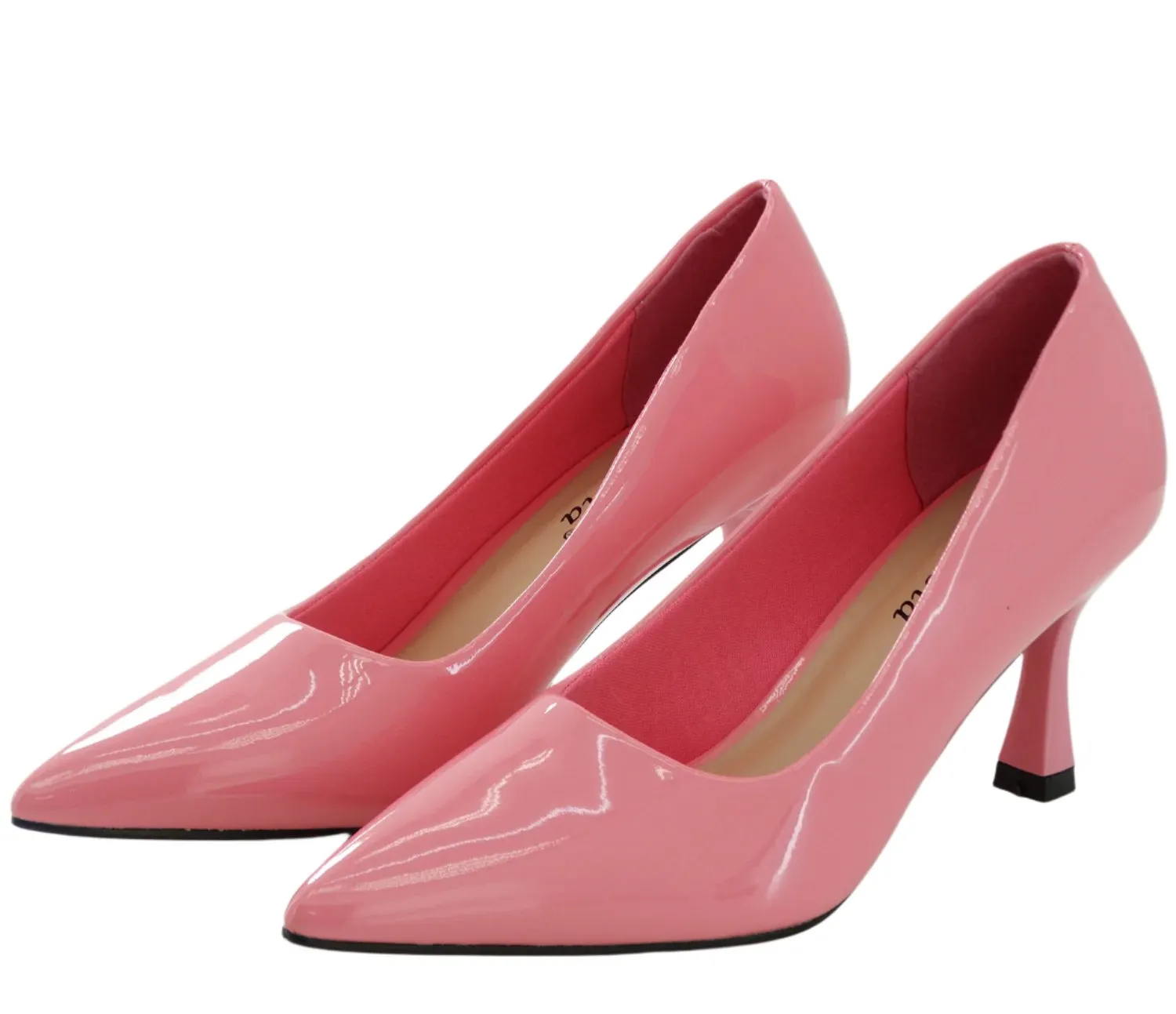 16702314, Nicola - Women's High Heel Shoes - Peach Pat (Pink)