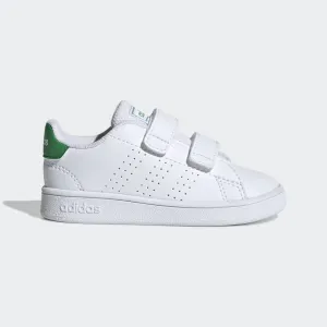 ADIDAS INFANT ADVANTAGE I - Cloud White / Green / Grey Two