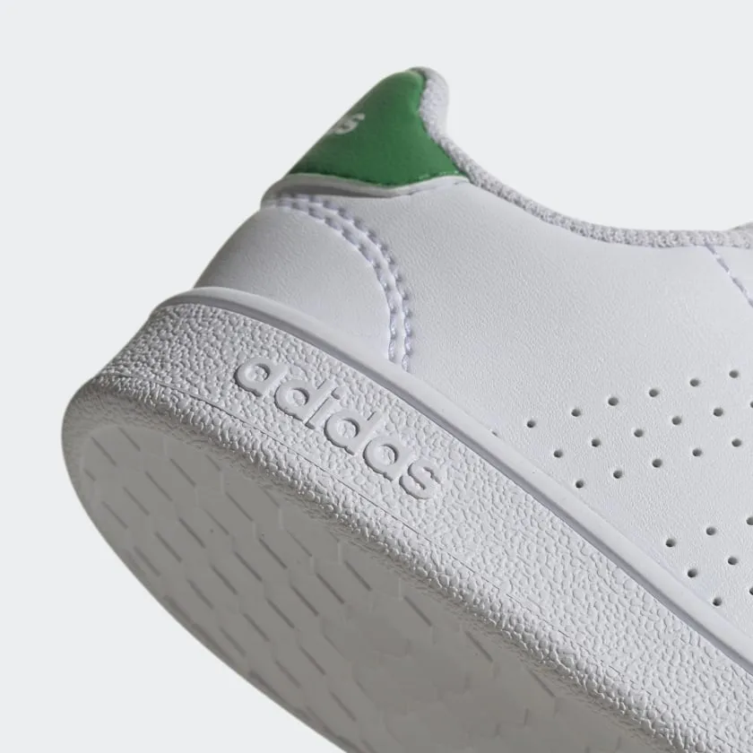 ADIDAS INFANT ADVANTAGE I - Cloud White / Green / Grey Two