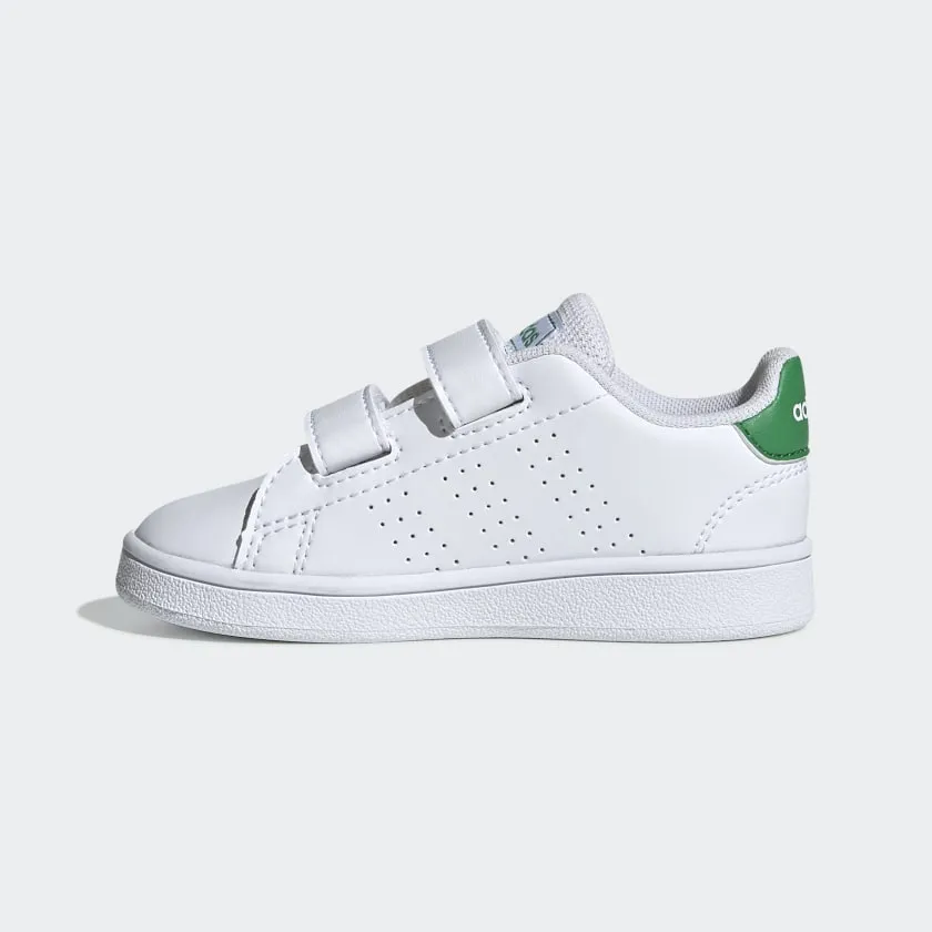 ADIDAS INFANT ADVANTAGE I - Cloud White / Green / Grey Two