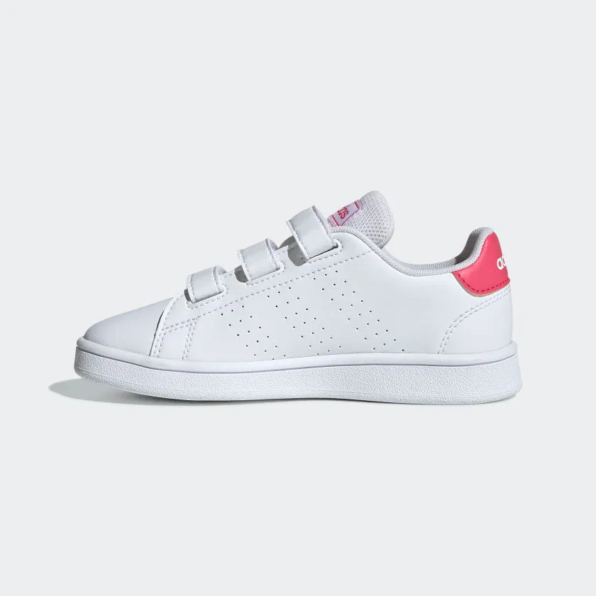 ADIDAS KIDS ADVANTAGE C - Cloud White / Real Pink / Cloud White