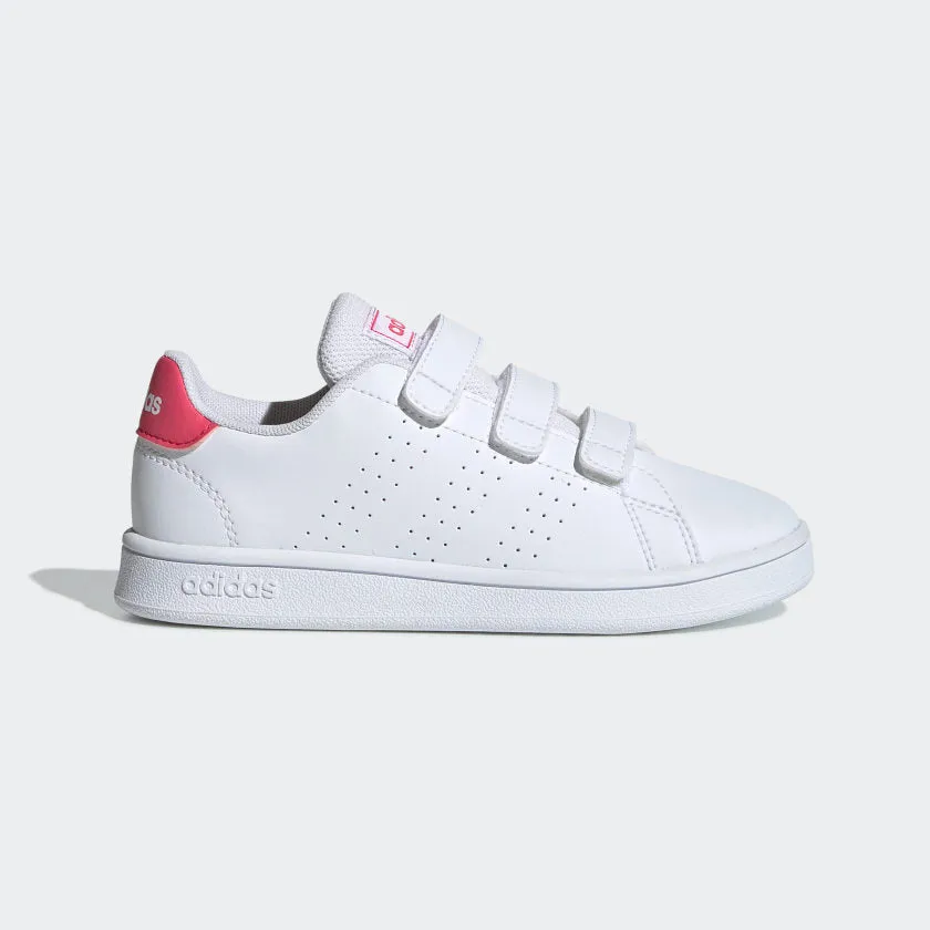 ADIDAS KIDS ADVANTAGE C - Cloud White / Real Pink / Cloud White