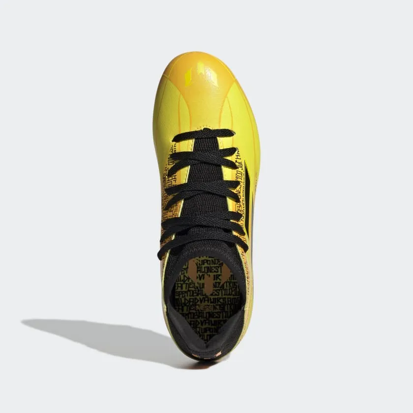 adidas X Speedflow Messi.3 FG Firm Ground Soccer Cleat Solar Gold/Core Black/Bright Yellow