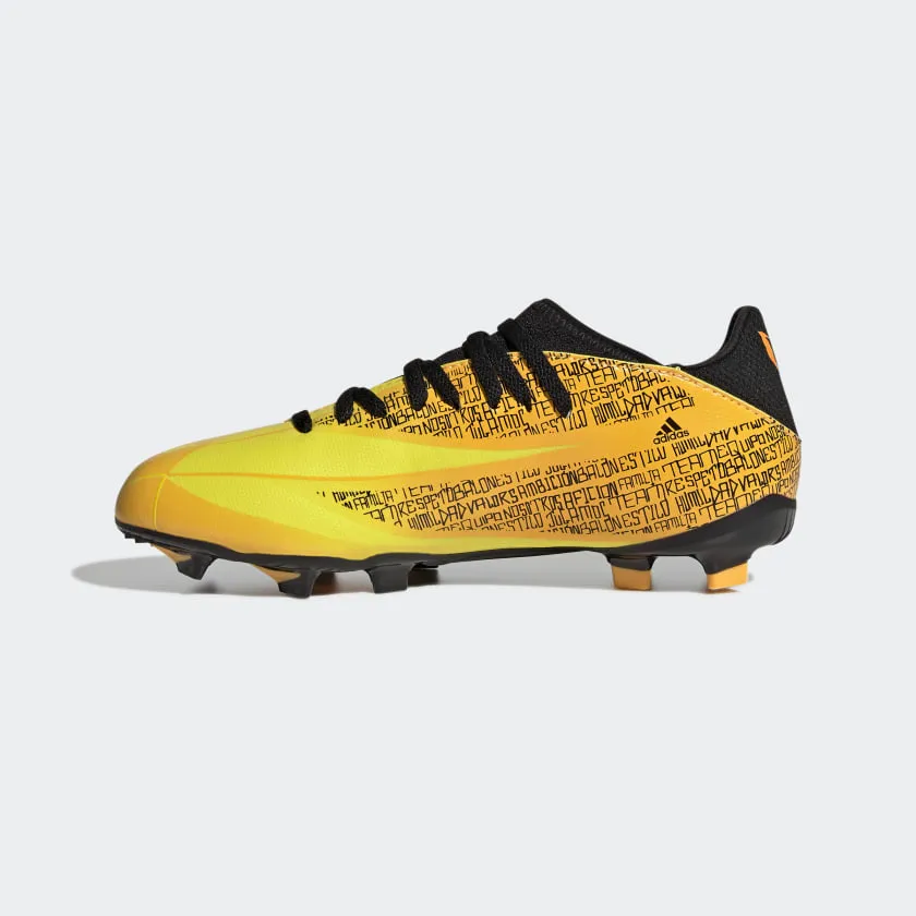 adidas X Speedflow Messi.3 FG Firm Ground Soccer Cleat Solar Gold/Core Black/Bright Yellow