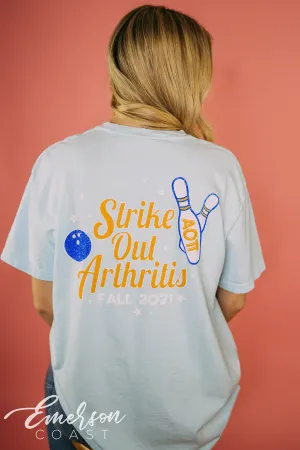Alpha O Bowling Strike Out Arthritis Tee