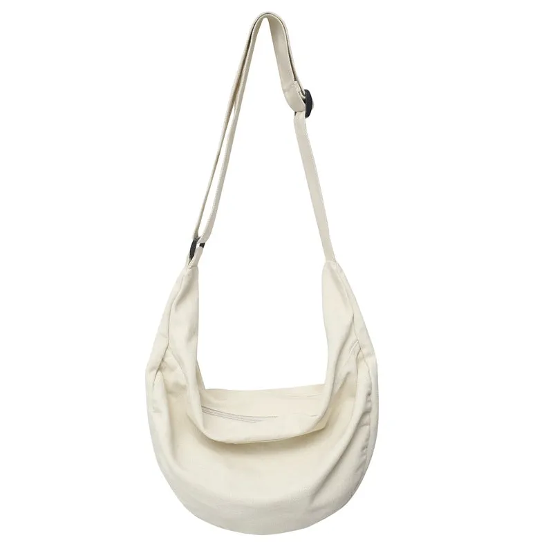 Amozae-Back To School Gifts Vintage Wash Large Canvas Shoulder Bag