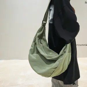Amozae-Back To School Gifts Vintage Wash Large Canvas Shoulder Bag