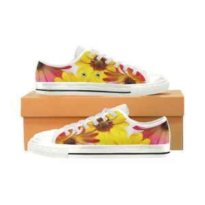 Art Daisies Canvas Low Rise Shoes up to size 12