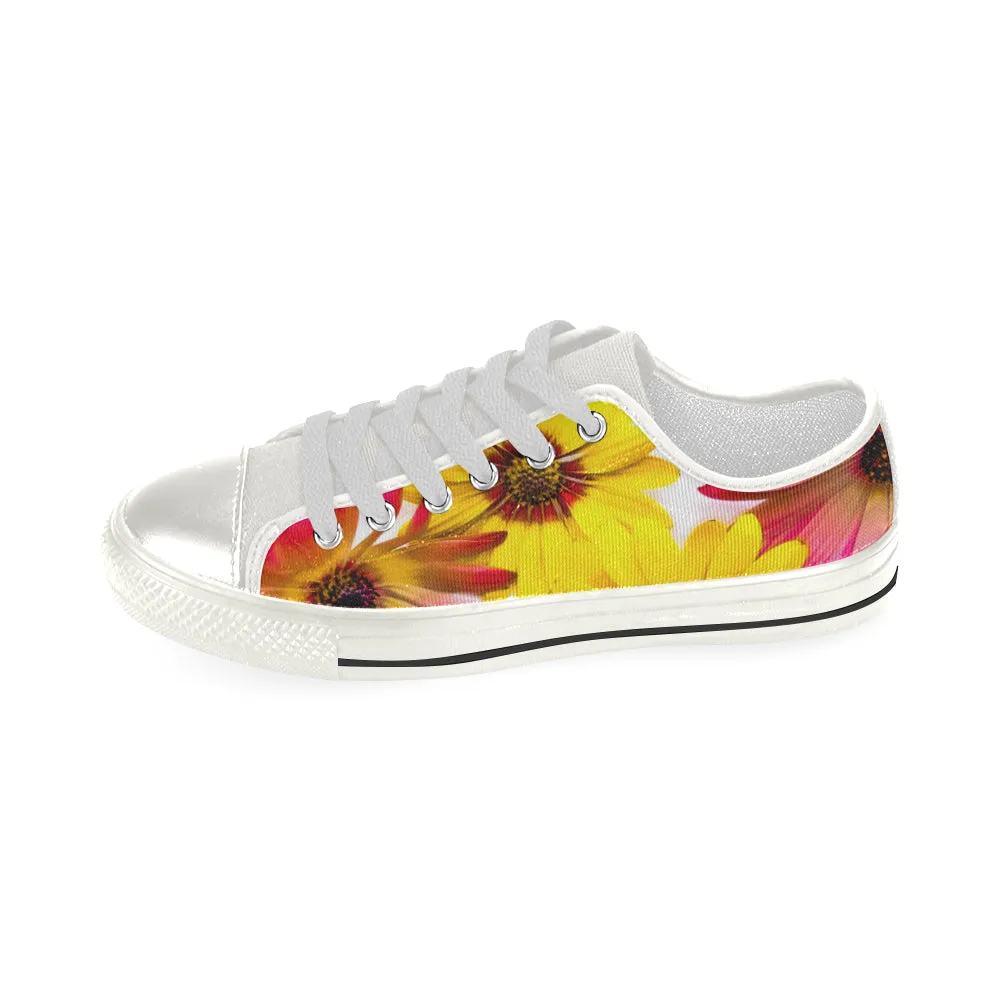 Art Daisies Canvas Low Rise Shoes up to size 12