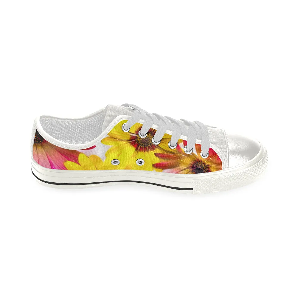 Art Daisies Canvas Low Rise Shoes up to size 12