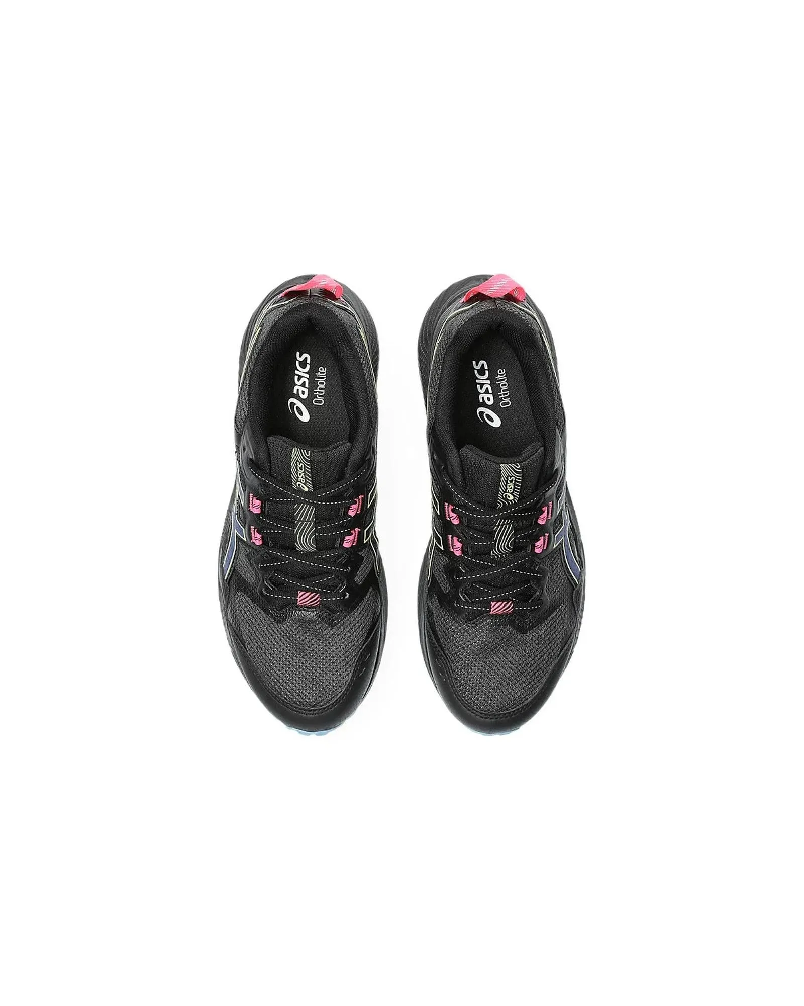 ASICS Breathable Trail Running Shoes with Cushioned Comfort in Black - 9 US