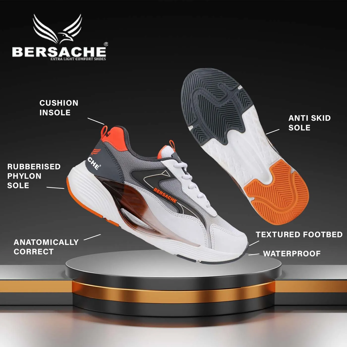 Bersache Casual Shoe With High Quality Sole    -   9072