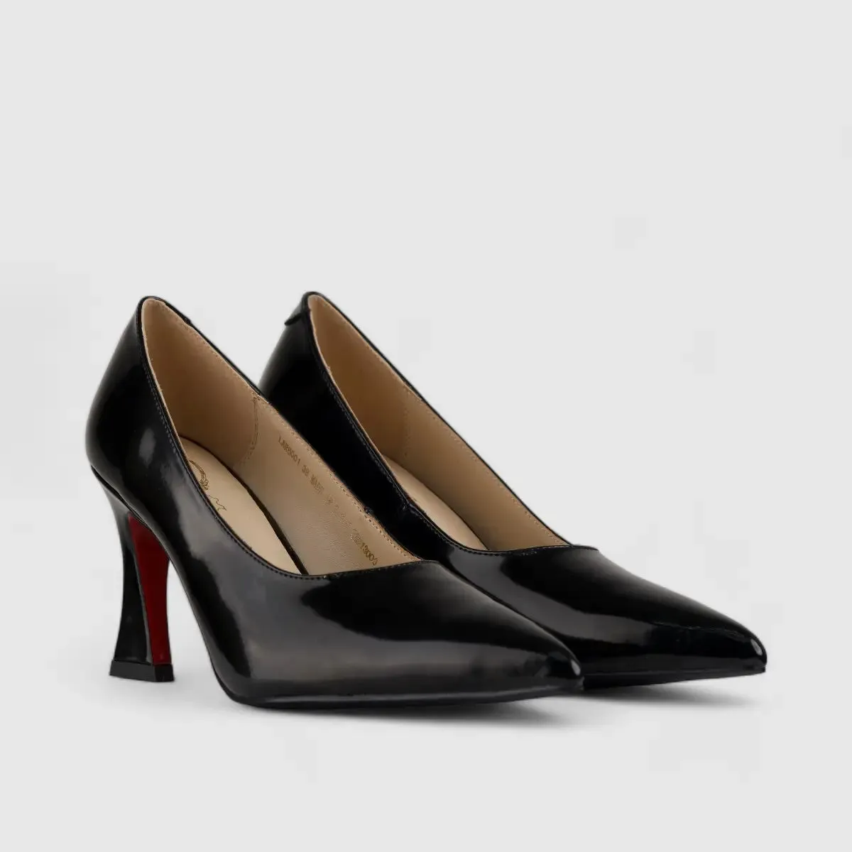Bulbul Leather Court Shoe Black LAR6001