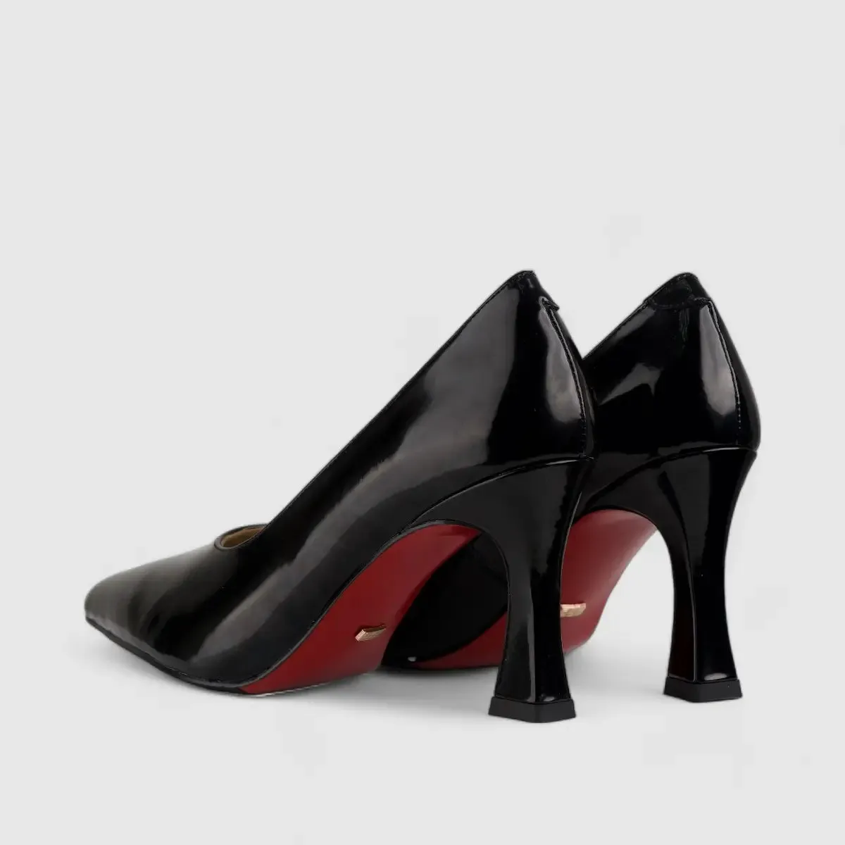 Bulbul Leather Court Shoe Black LAR6001