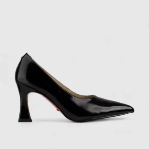 Bulbul Leather Court Shoe Black LAR6001