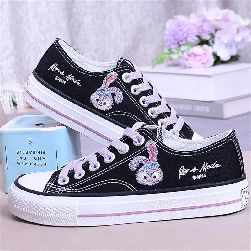 Bunny Hop Embroidered Sneakers