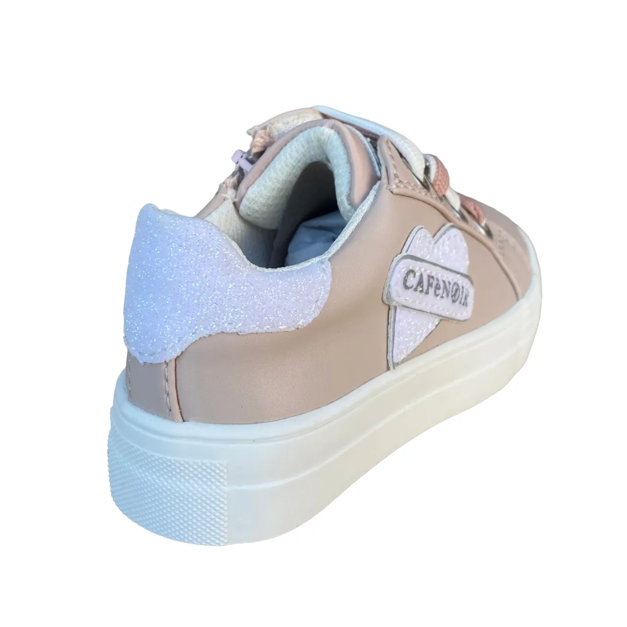 Cafè Noir scarpa da bambina con laccio e zip laterale C-2420p rosa