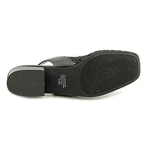 Carolton Closed Toe Casual Slingback Sandals, Black, Size 7
