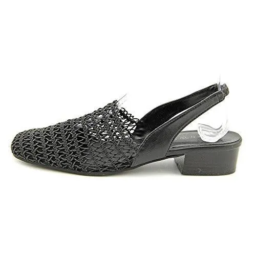 Carolton Closed Toe Casual Slingback Sandals, Black, Size 7