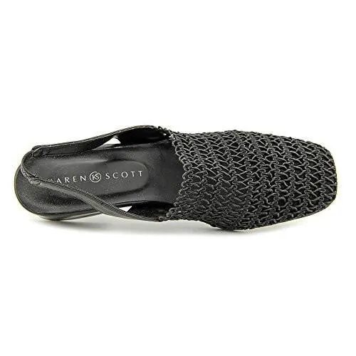 Carolton Closed Toe Casual Slingback Sandals, Black, Size 7