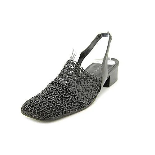 Carolton Closed Toe Casual Slingback Sandals, Black, Size 7