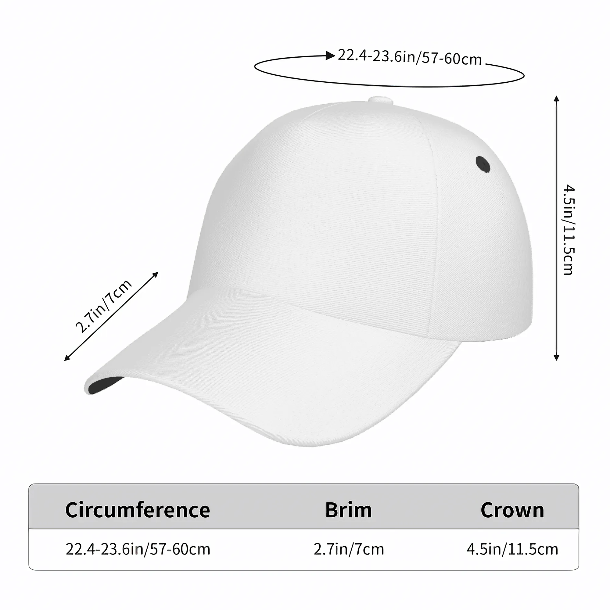 Customizable Curved Brim Baseball Cap