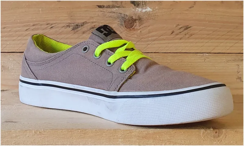 DC Trase Skating Trainers light brown/White/Green UK5/US6/EU37