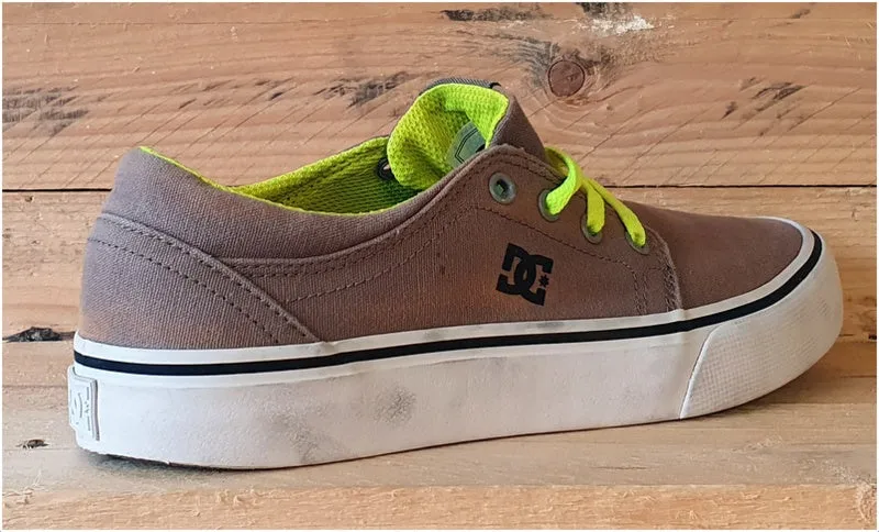 DC Trase Skating Trainers light brown/White/Green UK5/US6/EU37