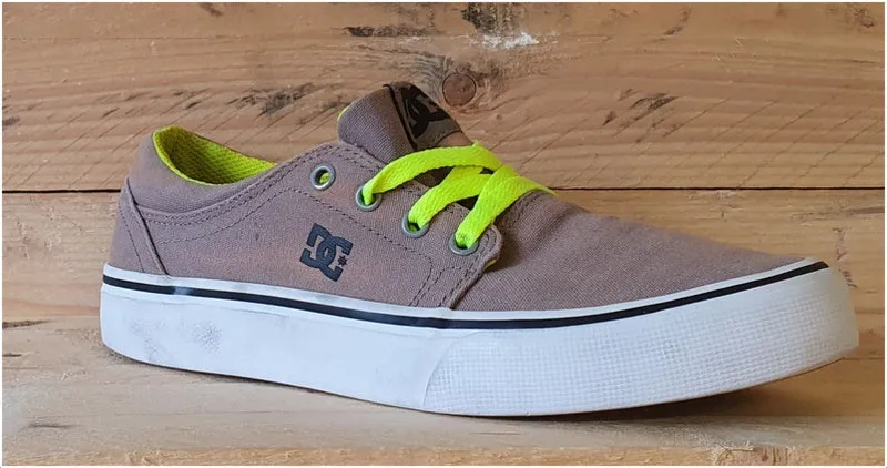 DC Trase Skating Trainers light brown/White/Green UK5/US6/EU37