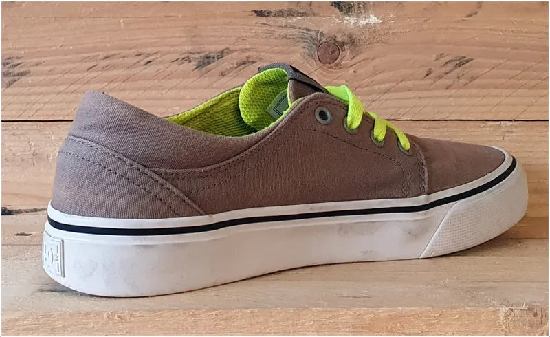 DC Trase Skating Trainers light brown/White/Green UK5/US6/EU37