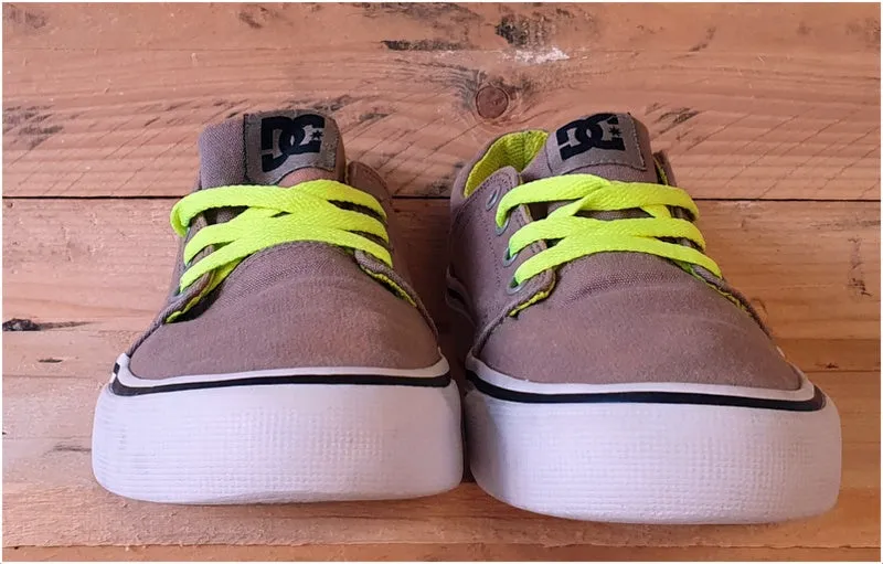 DC Trase Skating Trainers light brown/White/Green UK5/US6/EU37
