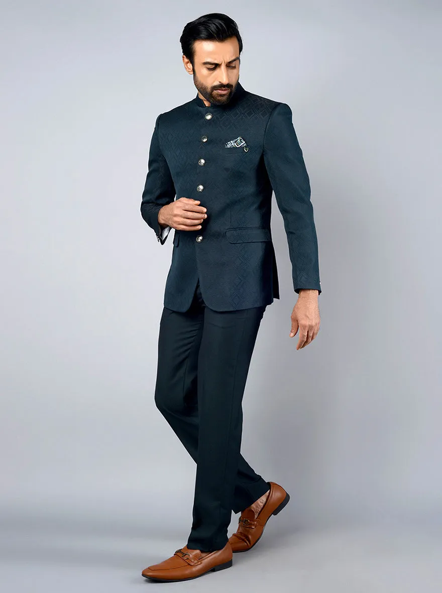 Deep Green Jodhpuri Suit | JadeBlue