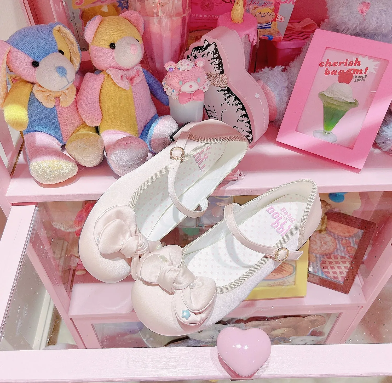 Dolly Doll~Little Fat Ding~Sweet Lolita Shoes Low Heel Round-toe Shoes