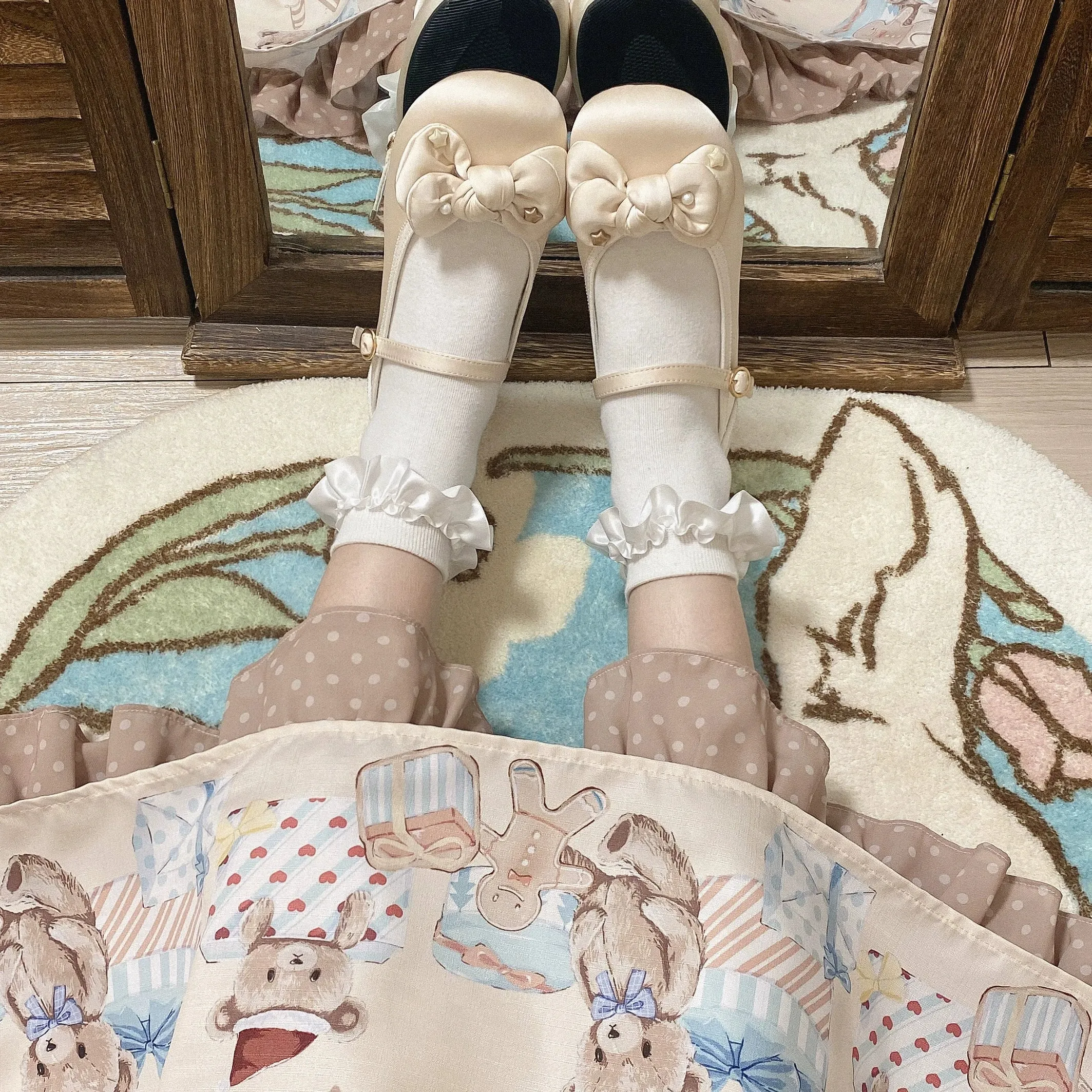 Dolly Doll~Little Fat Ding~Sweet Lolita Shoes Low Heel Round-toe Shoes