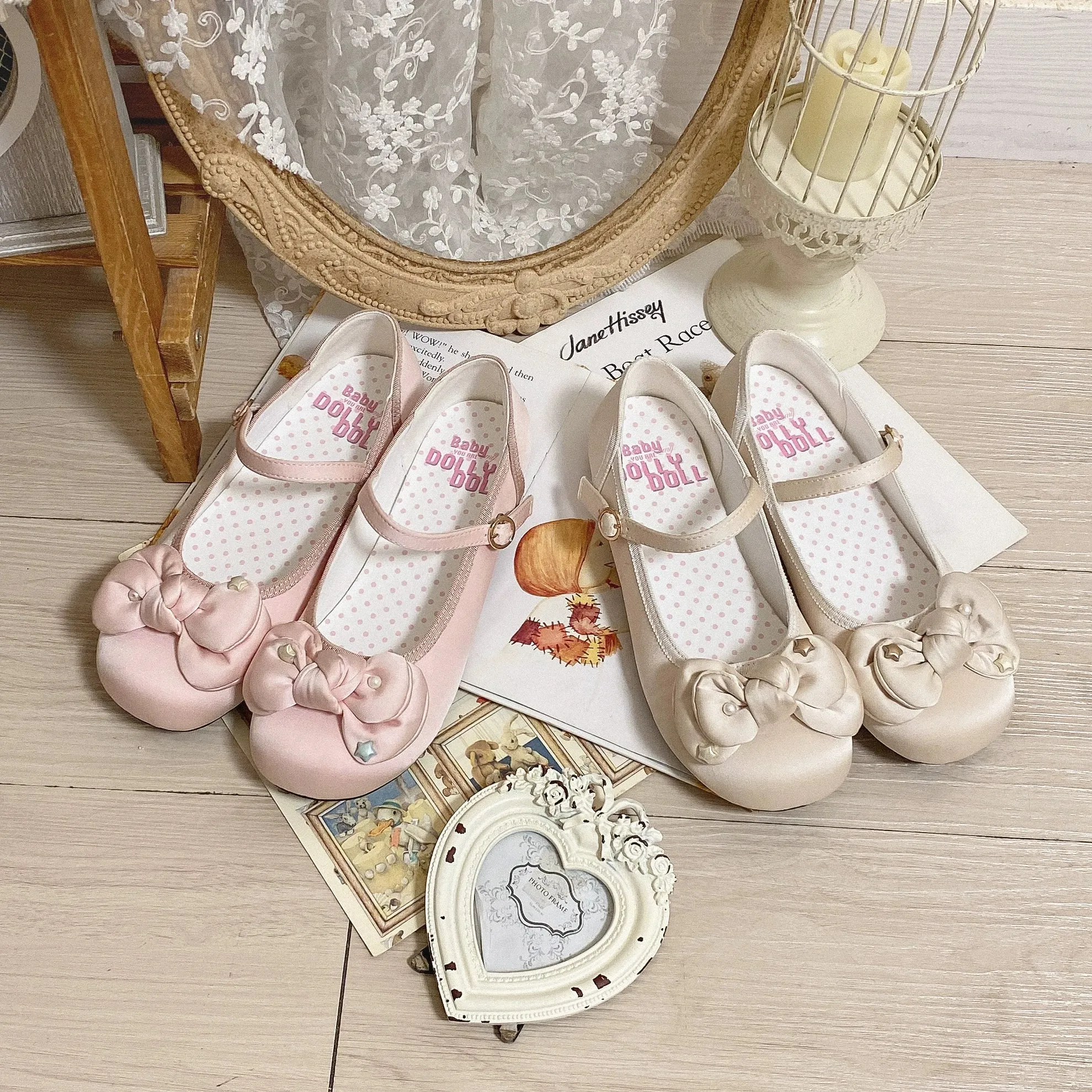 Dolly Doll~Little Fat Ding~Sweet Lolita Shoes Low Heel Round-toe Shoes