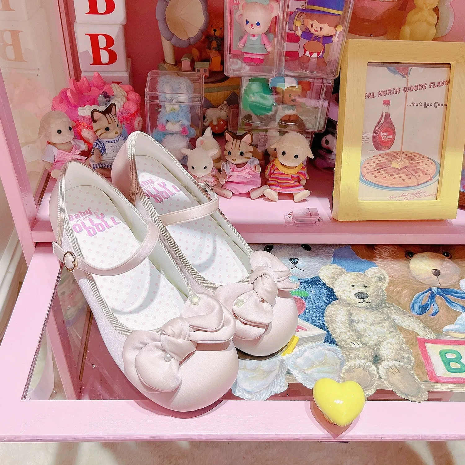 Dolly Doll~Little Fat Ding~Sweet Lolita Shoes Low Heel Round-toe Shoes