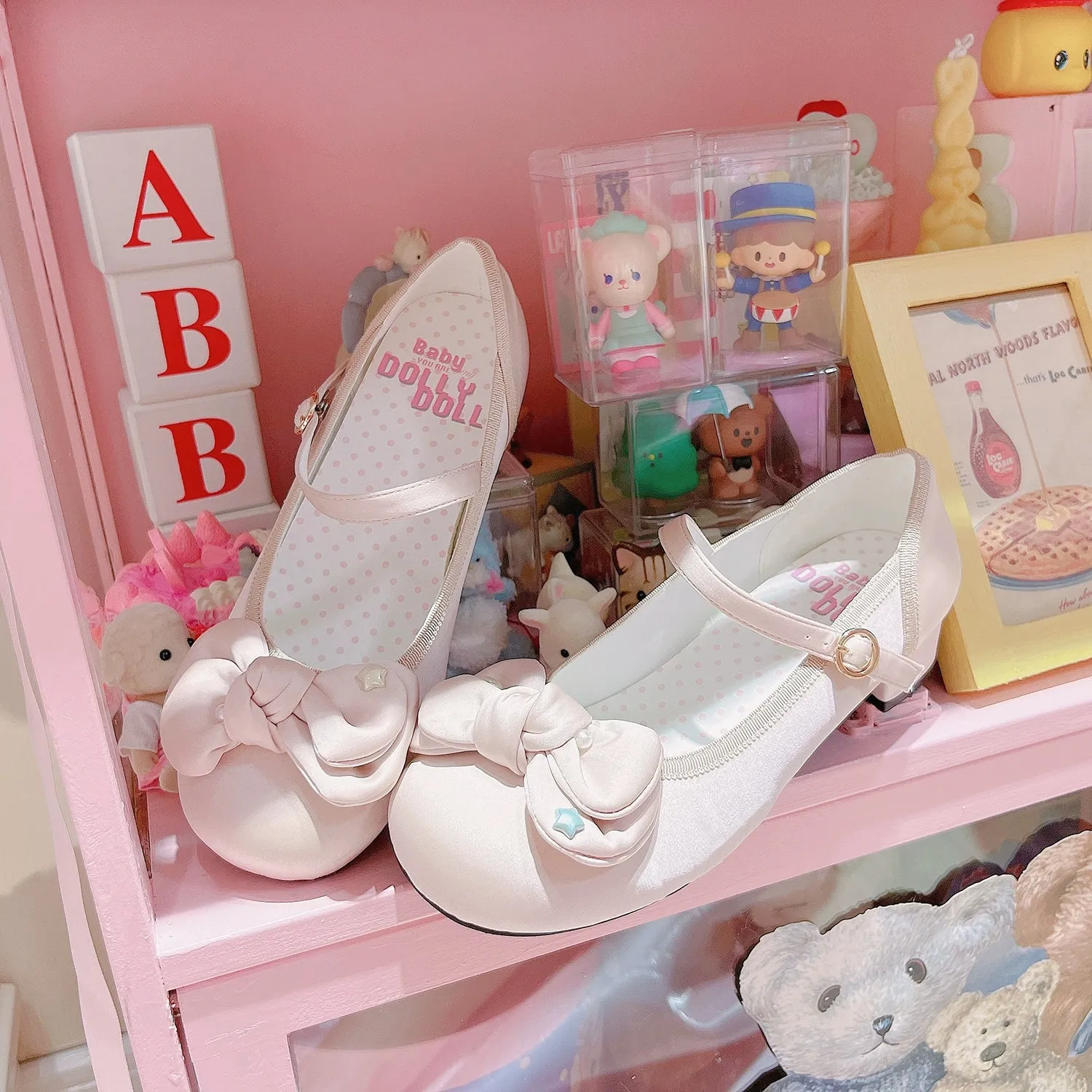 Dolly Doll~Little Fat Ding~Sweet Lolita Shoes Low Heel Round-toe Shoes
