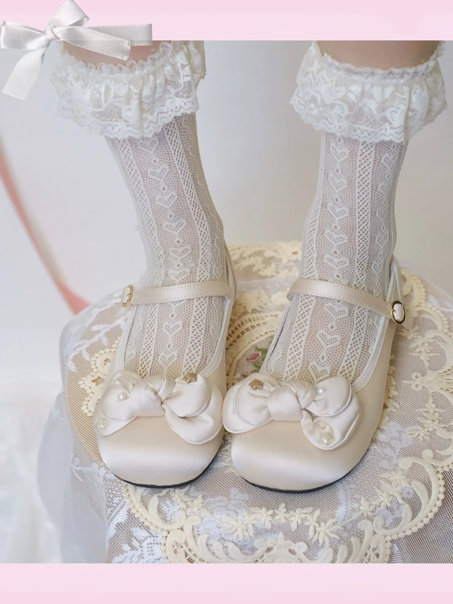 Dolly Doll~Little Fat Ding~Sweet Lolita Shoes Low Heel Round-toe Shoes