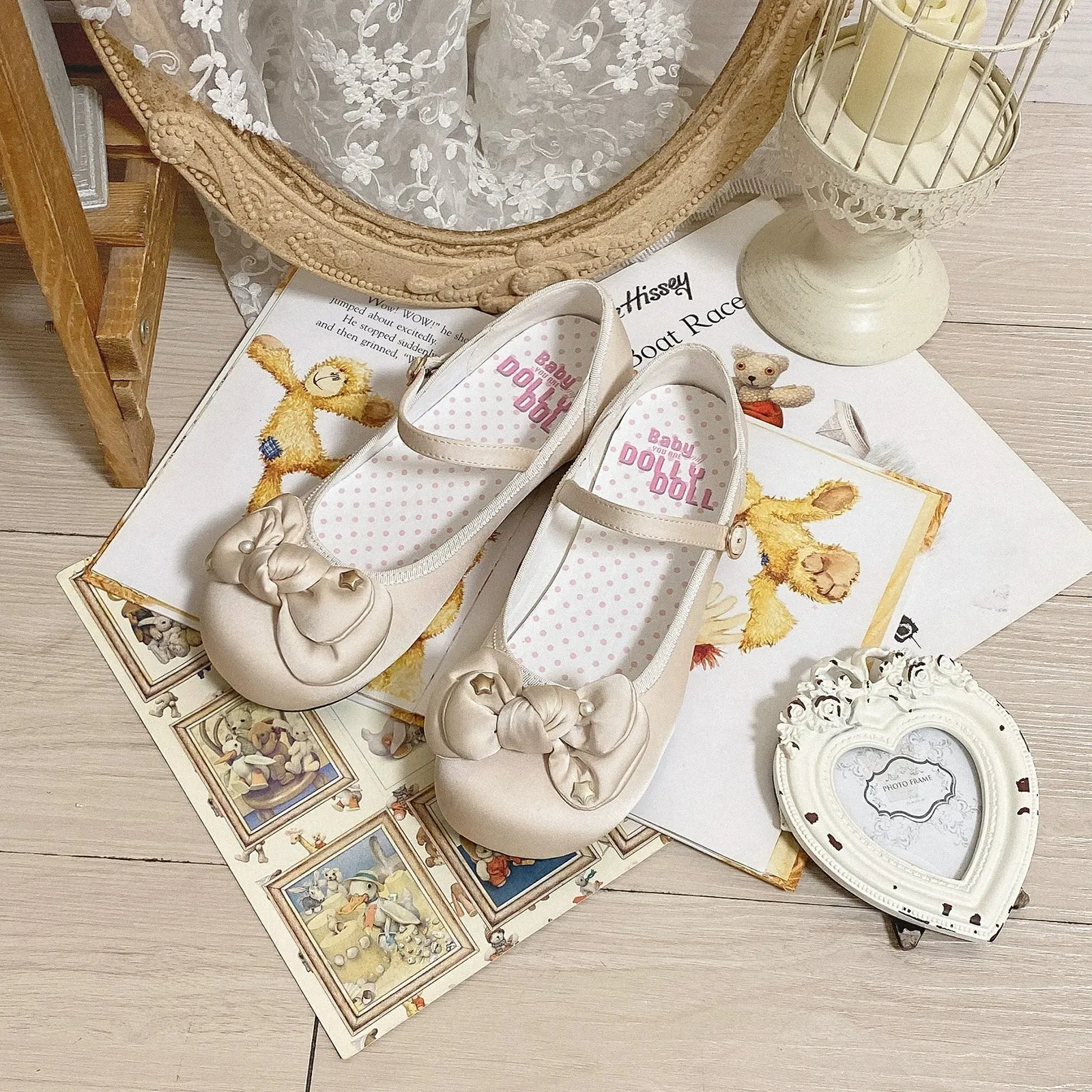 Dolly Doll~Little Fat Ding~Sweet Lolita Shoes Low Heel Round-toe Shoes