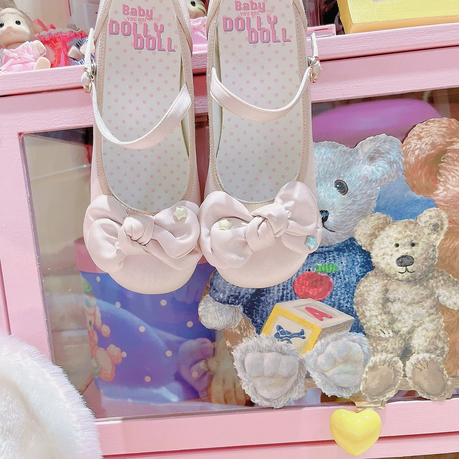 Dolly Doll~Little Fat Ding~Sweet Lolita Shoes Low Heel Round-toe Shoes