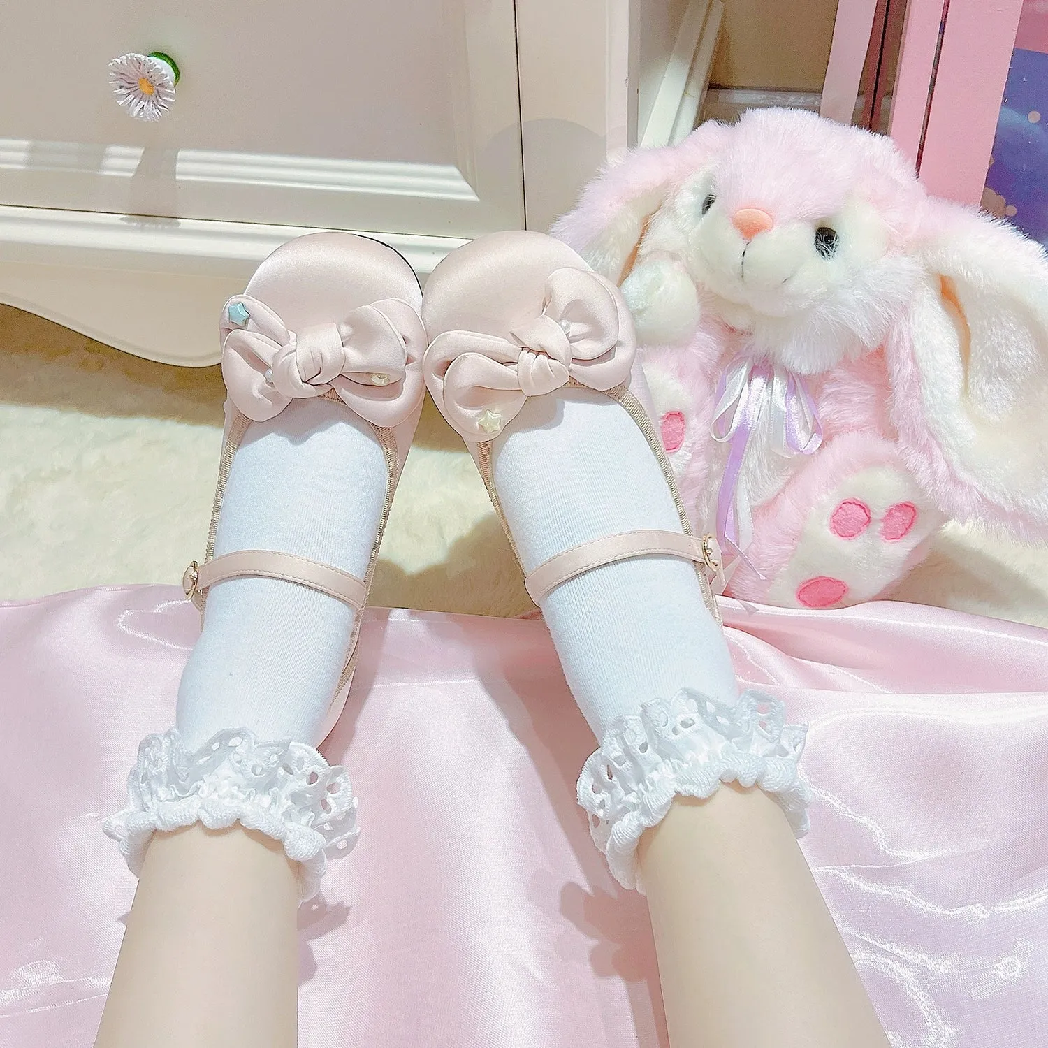 Dolly Doll~Little Fat Ding~Sweet Lolita Shoes Low Heel Round-toe Shoes