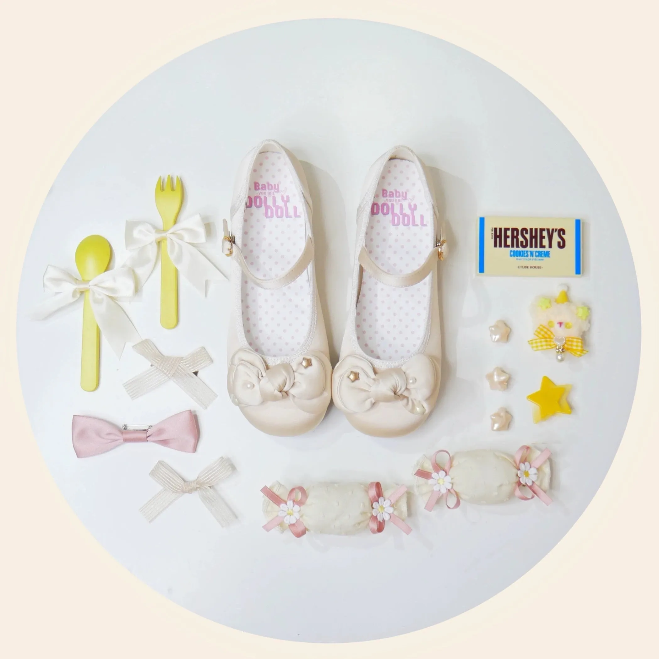 Dolly Doll~Little Fat Ding~Sweet Lolita Shoes Low Heel Round-toe Shoes