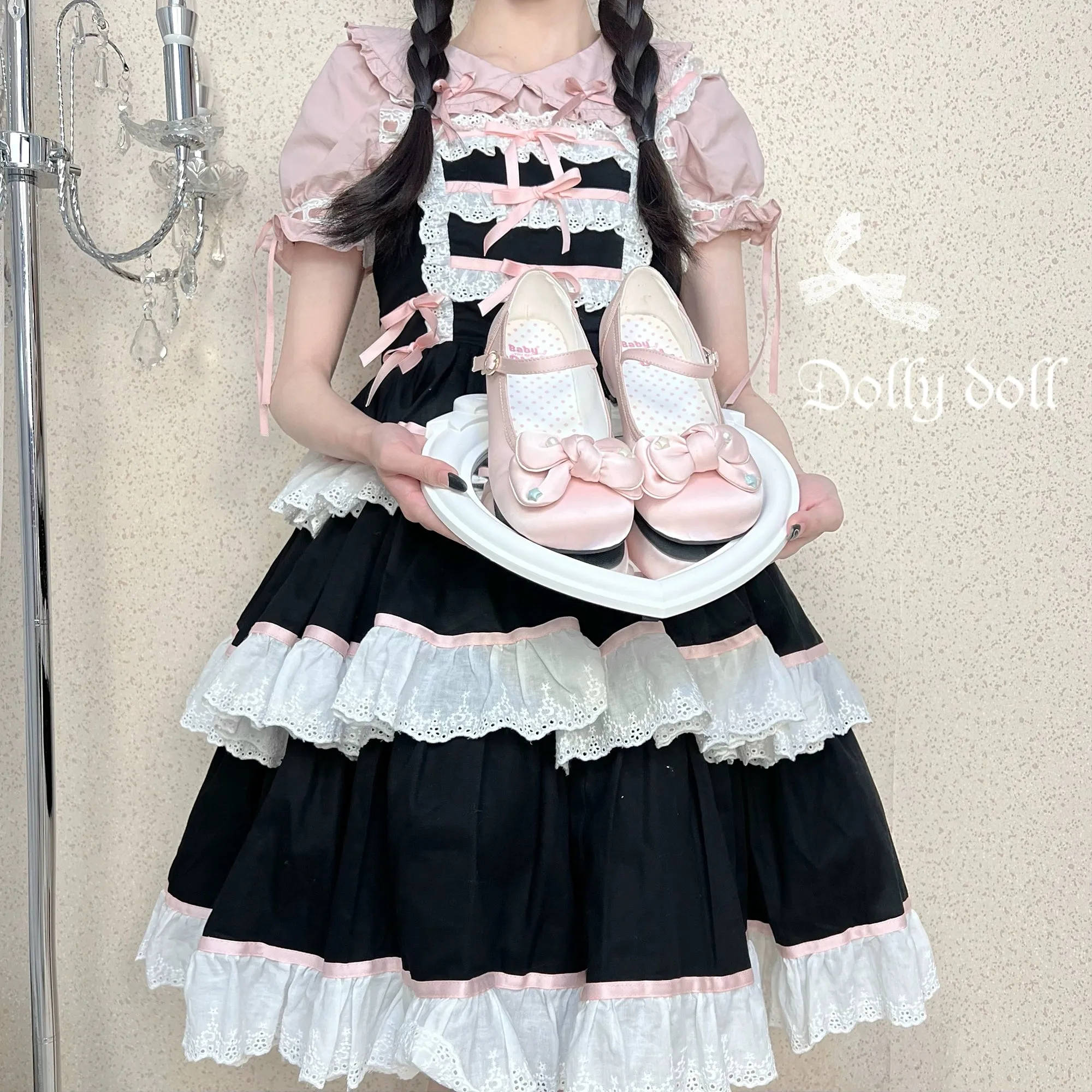 Dolly Doll~Little Fat Ding~Sweet Lolita Shoes Low Heel Round-toe Shoes