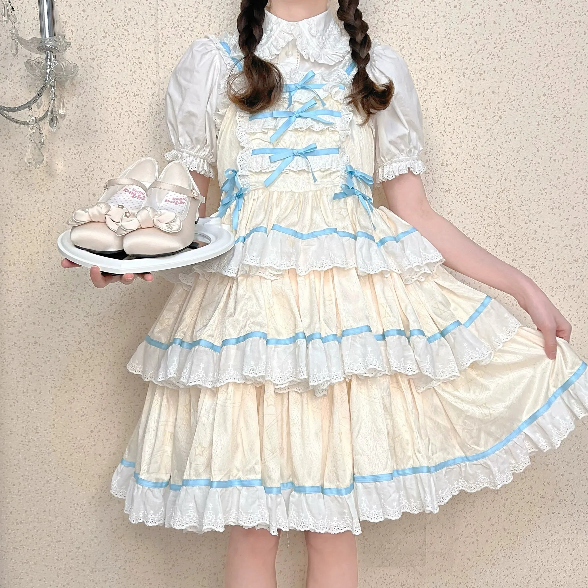 Dolly Doll~Little Fat Ding~Sweet Lolita Shoes Low Heel Round-toe Shoes