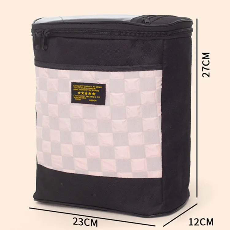 Electric Bike Riding Hanging Bag Large Capacity Waterproof Bicycle Front Hanging Bag(Pink)