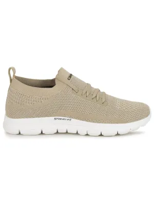 ELIZA Beige Women's Running Shoes