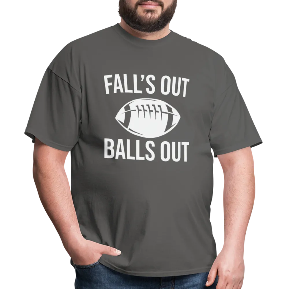 Fall's Out Balls Out (Football) T-Shirt