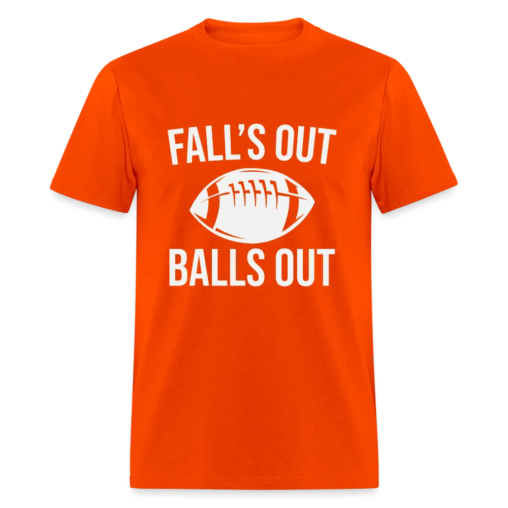 Fall's Out Balls Out (Football) T-Shirt
