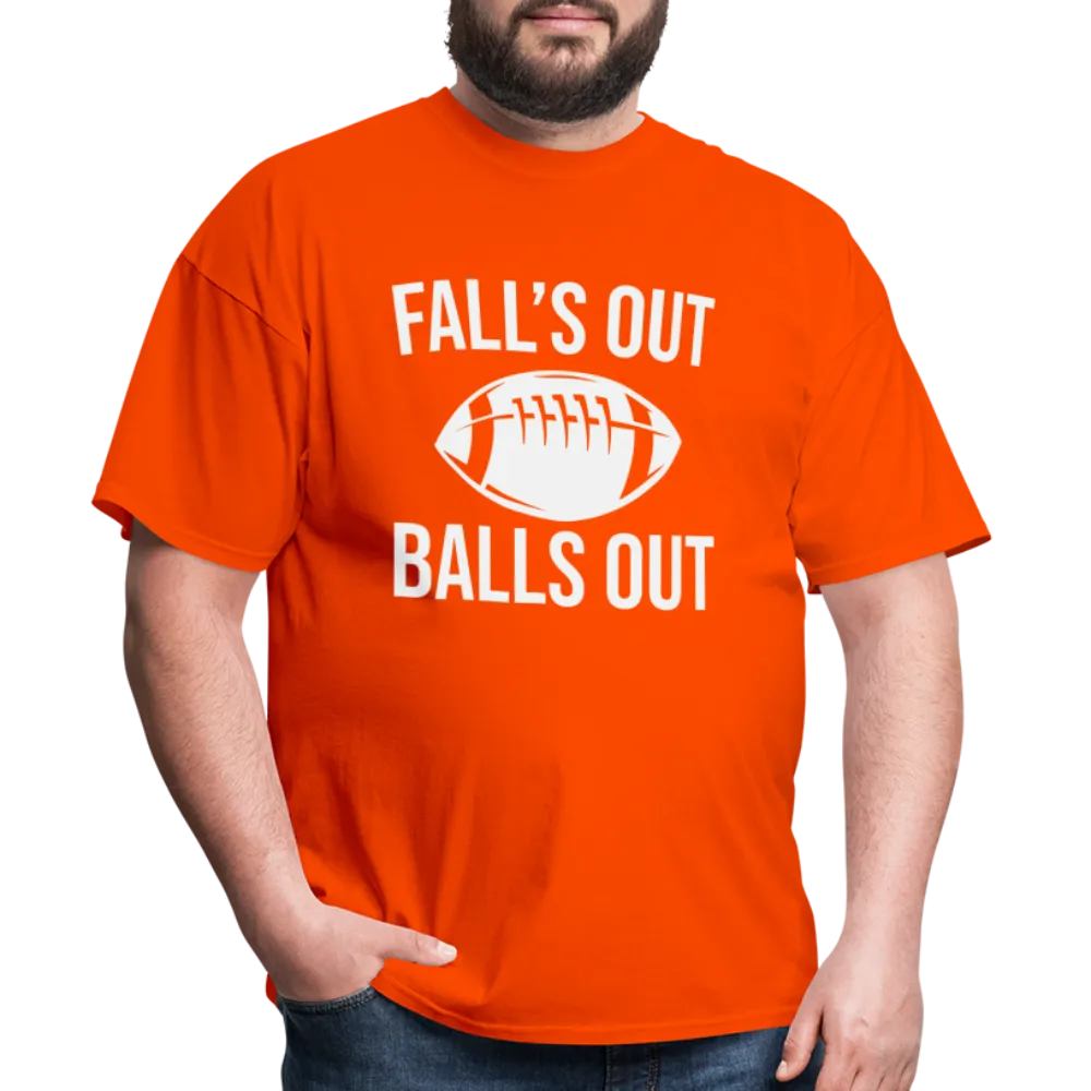 Fall's Out Balls Out (Football) T-Shirt
