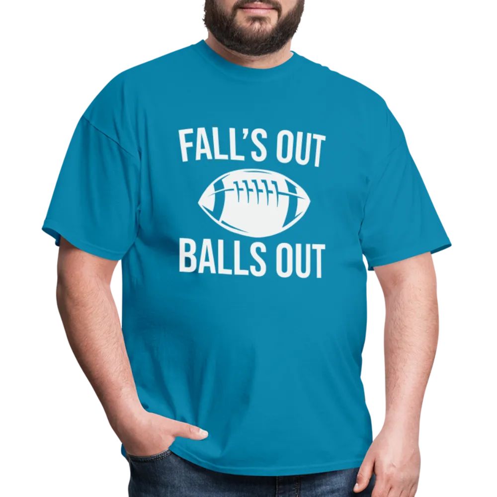 Fall's Out Balls Out (Football) T-Shirt